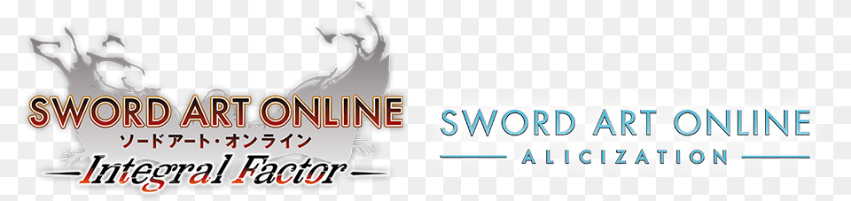 Sword Art Online Sword Art Online Integral Factor Logo, Text, Person Free Png Download