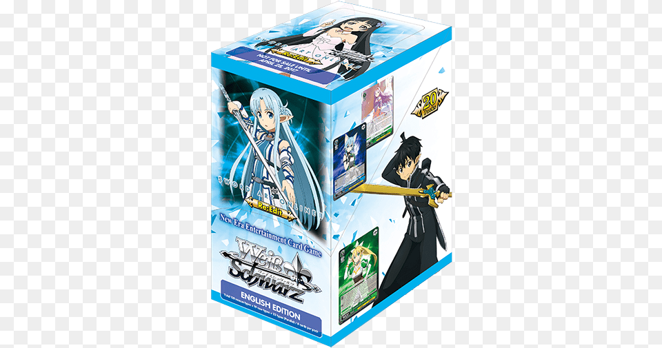 Sword Art Online Weiss Schwarz Booster Box, Book, Publication, Comics, Adult Free Transparent Png