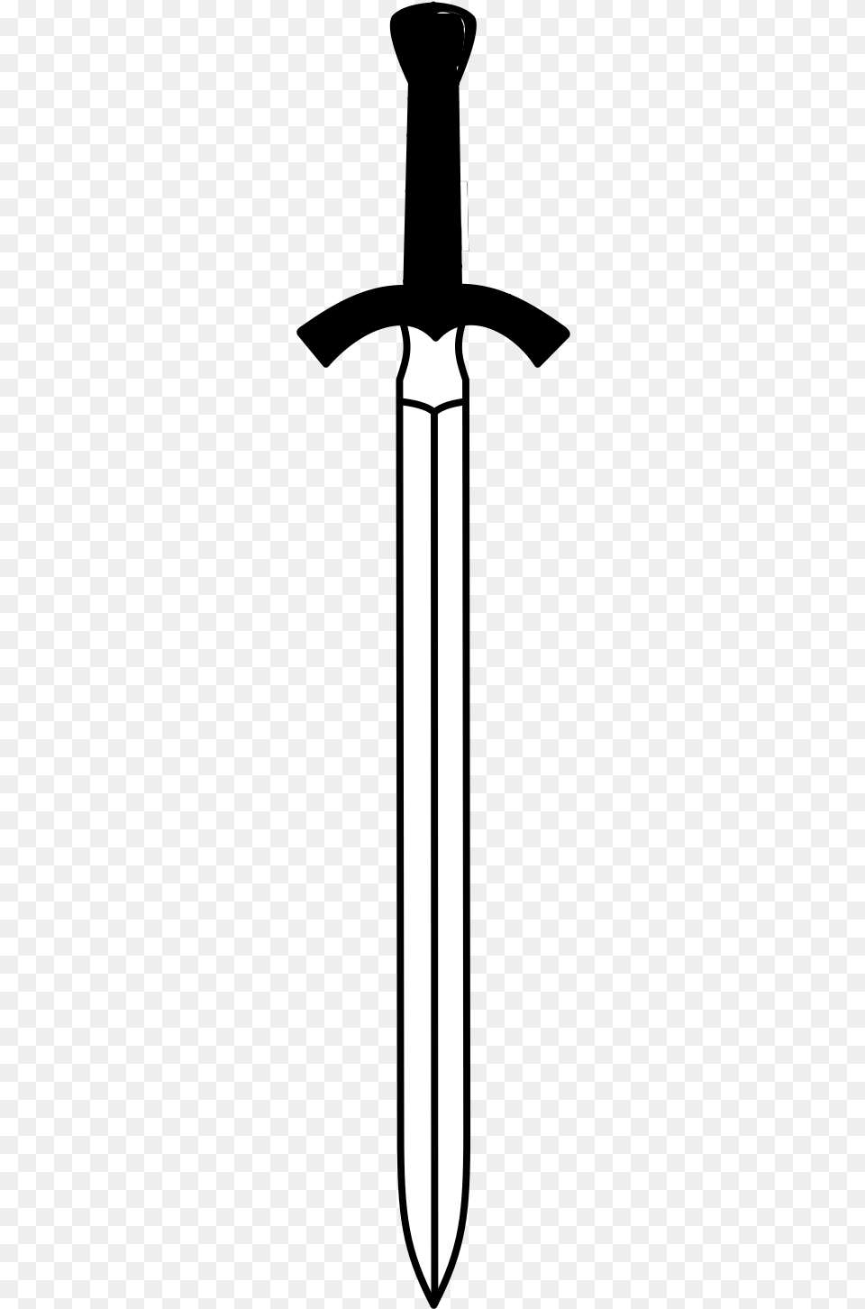 Sword Black And White, Weapon, Blade, Dagger, Knife Png Image