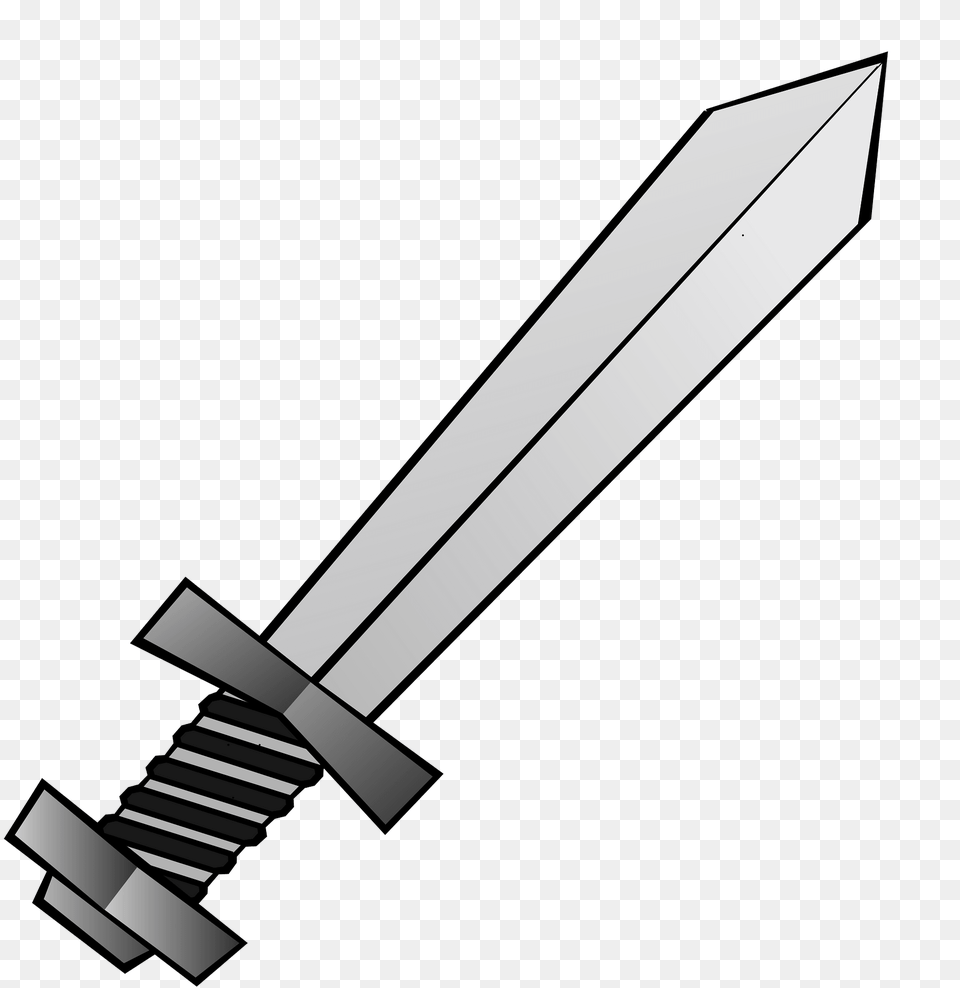 Sword Black And White Clipart, Weapon, Blade, Dagger, Knife Png