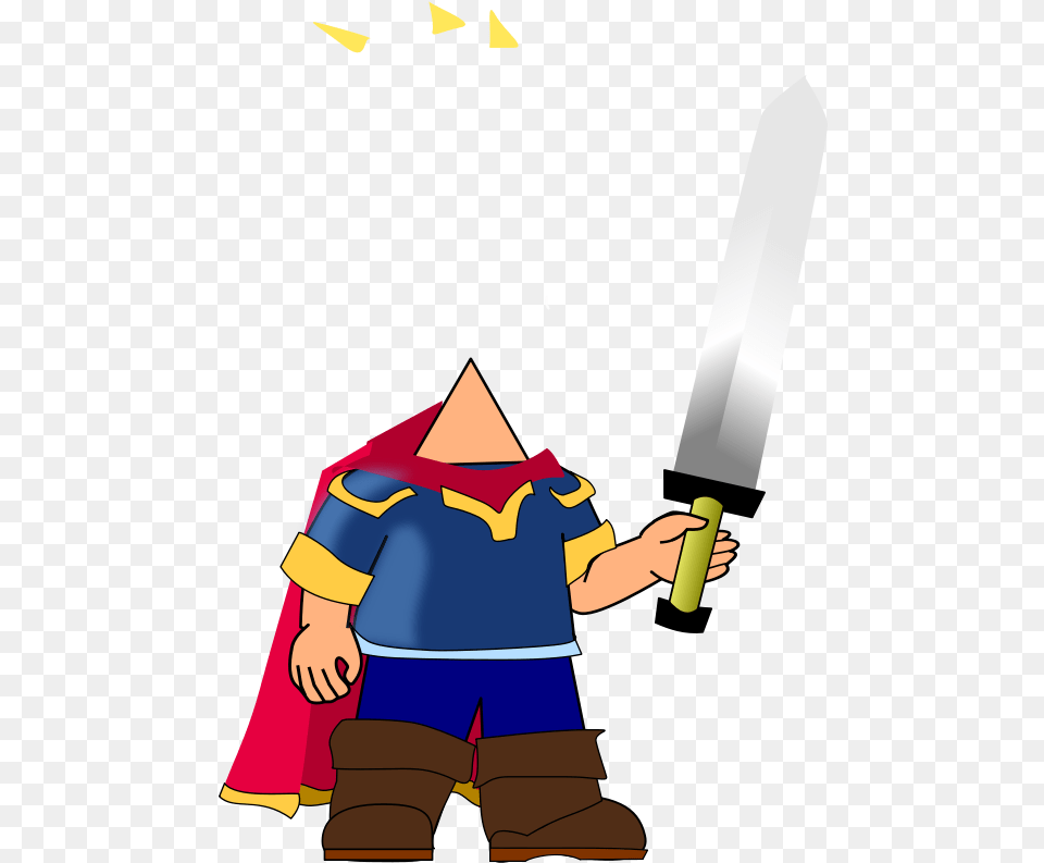 Sword Cartoon Man With Sword, Weapon, Baby, Person Png