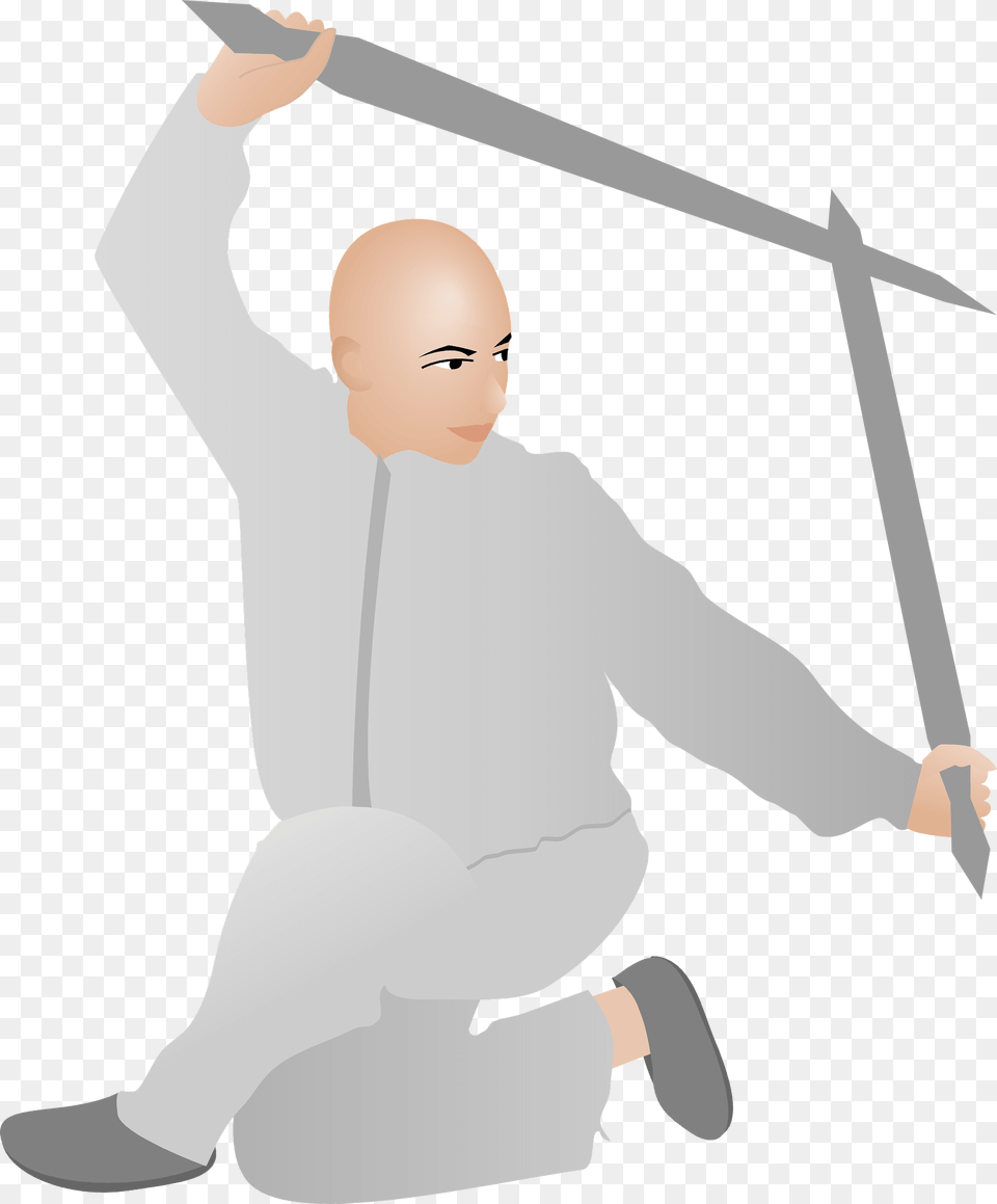 Sword Fighter Clipart, Kneeling, Weapon, Person, Baby Free Transparent Png