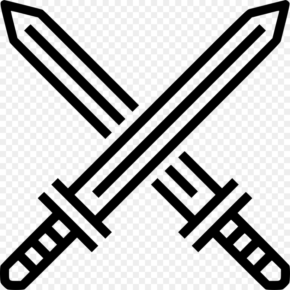 Sword Fighting Attack Icon, Weapon Png Image