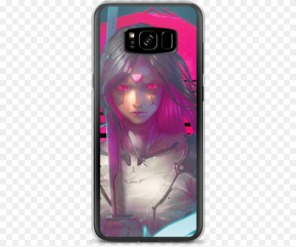 Sword Girl Tshirt Front Deisgn V3 Mockup Case On Phone Iphone, Electronics, Mobile Phone, Adult, Female Free Transparent Png