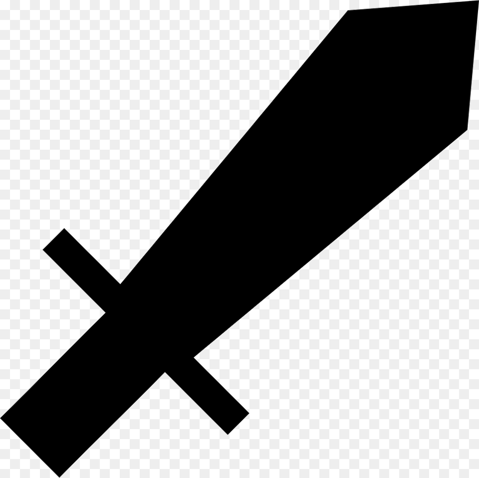 Sword Icon Weapon, Silhouette Free Png