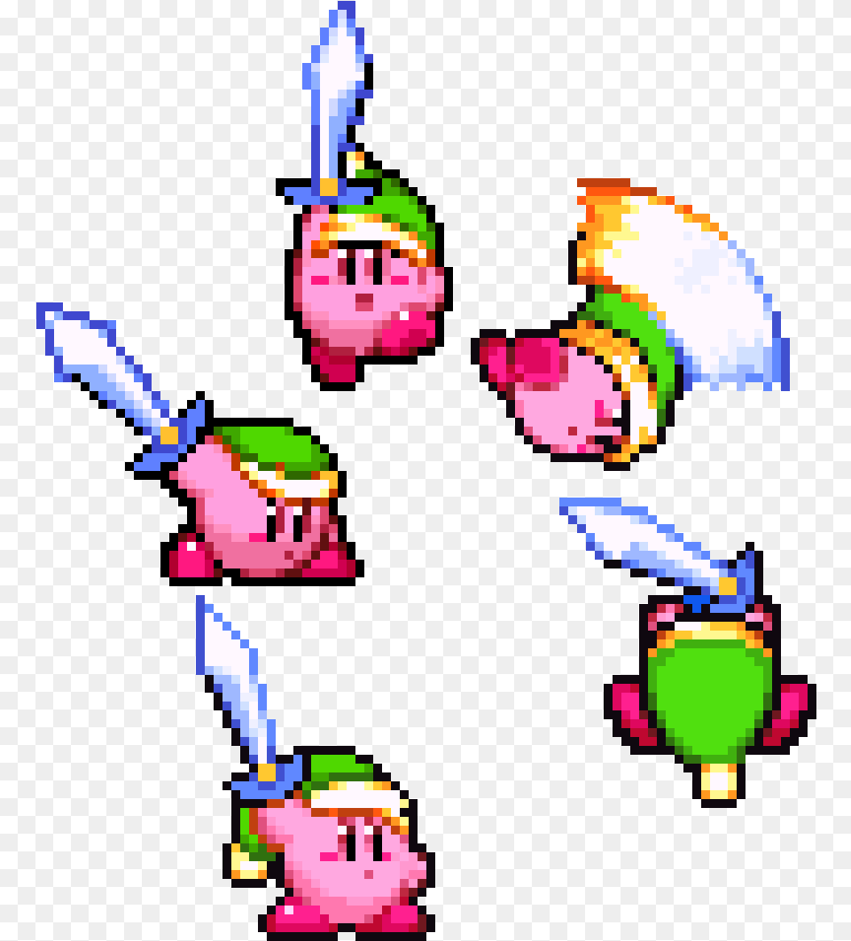 Sword Kirby Pixel Art, Baby, Person, Juggling Free Png Download