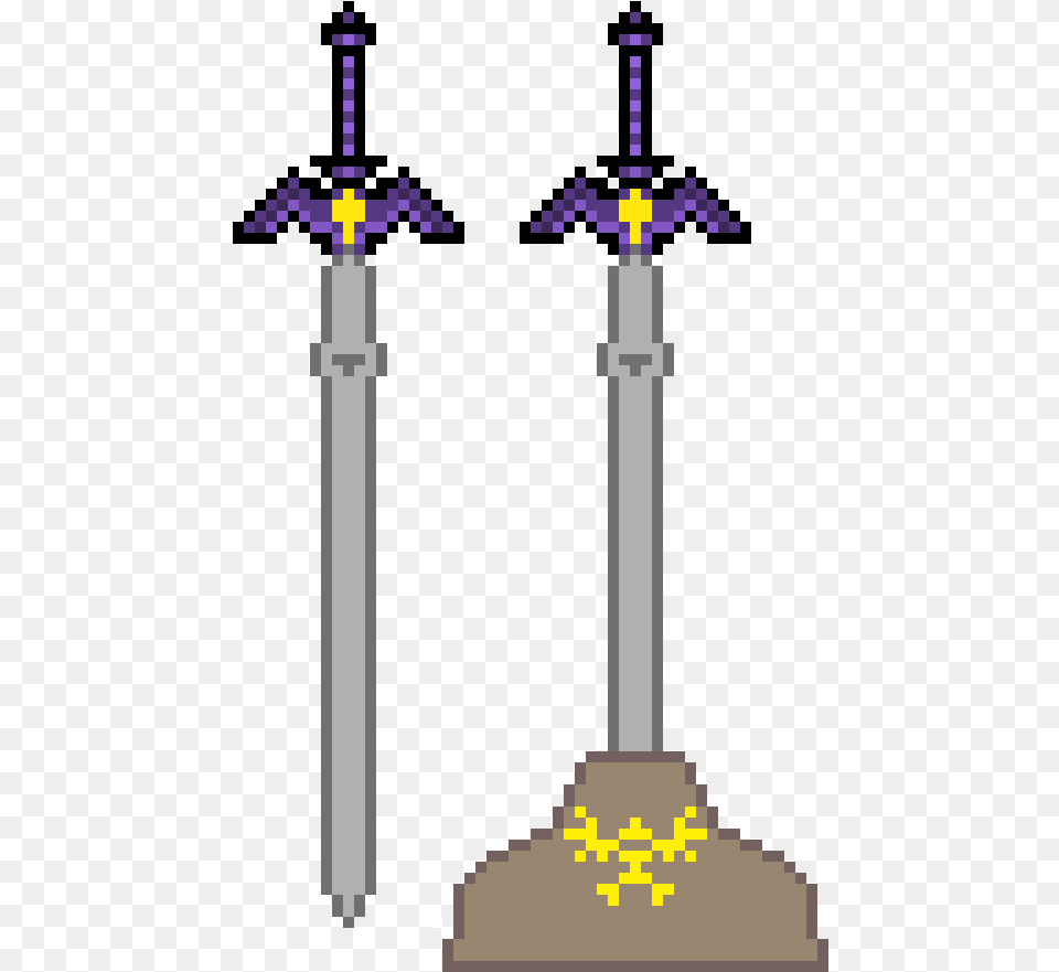 Sword Link39s Master Sword Pixel Art, Weapon, Cross, Symbol Free Png