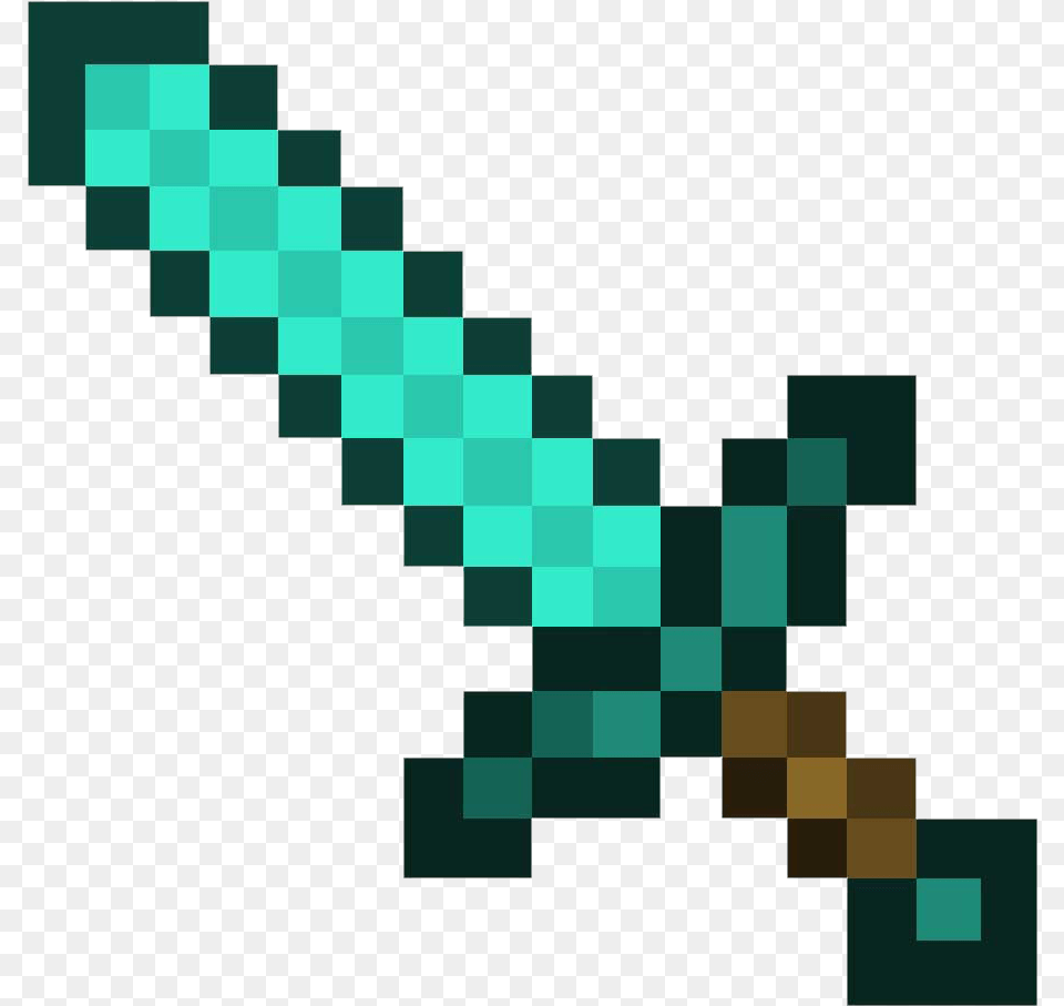 Sword Minecraft Minecraft Diamond Sword, Chess, Game, Pattern Free Png Download