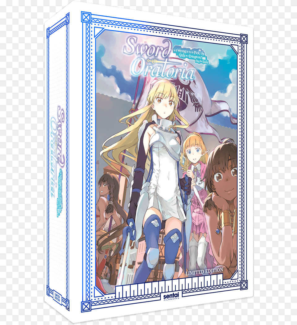 Sword Oratoria Limited Edition, Book, Comics, Publication, Person Free Png Download