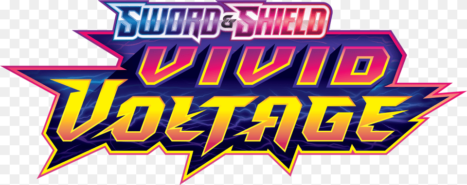 Sword Shield Pokemon Vivid Voltage Logo, Purple Free Png Download
