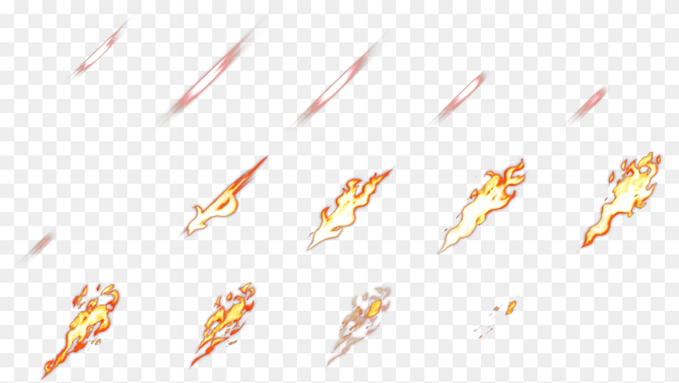 Sword Slash Effect, Light, Fire, Flame, Weapon Free Png Download