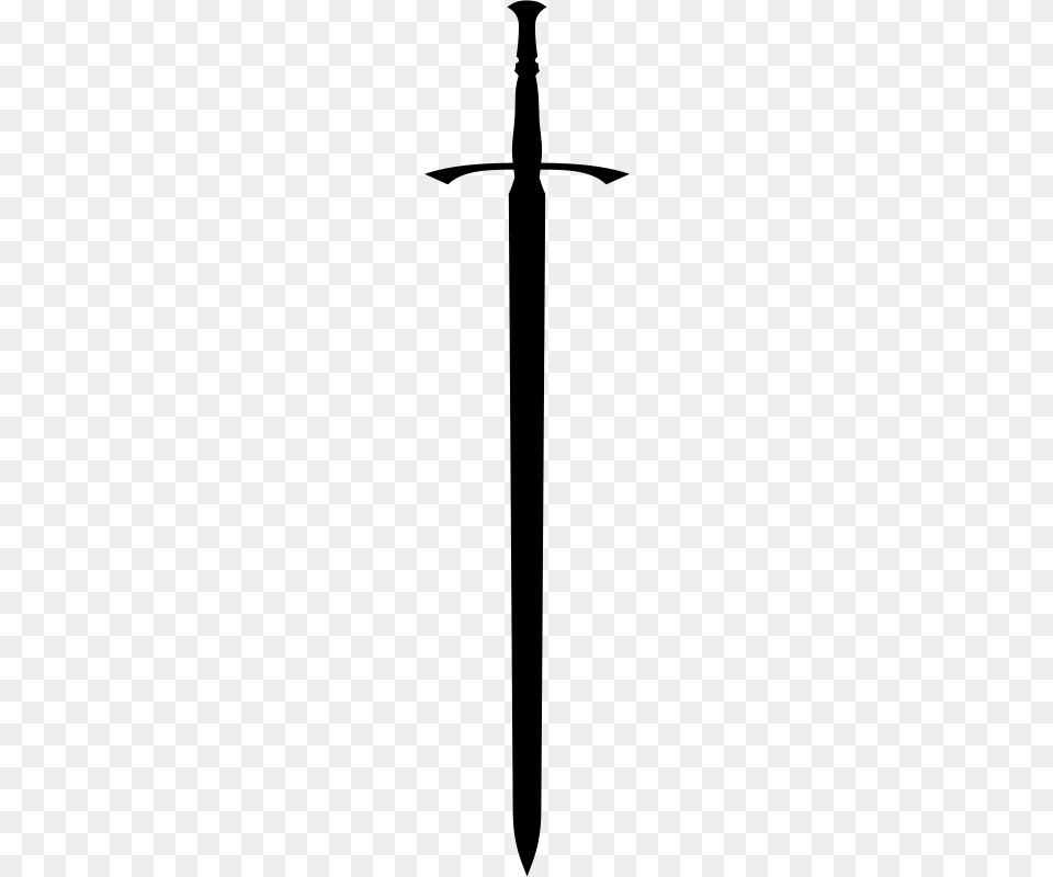 Sword Stock Clipart, Gray Free Png Download