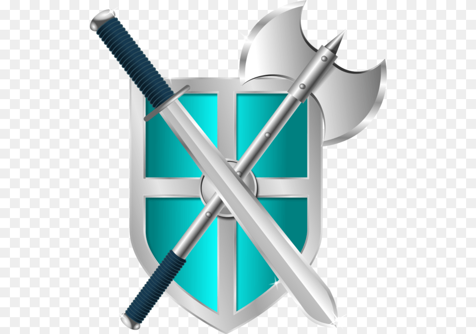Sword Sword Battle Axe Shield Clipart, Weapon, Blade, Dagger, Knife Free Png