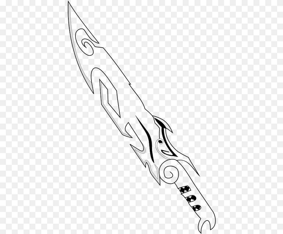 Sword Sword Outline, Text Free Png Download