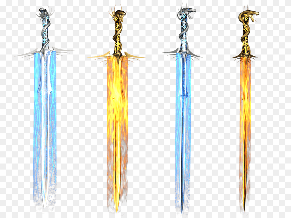 Sword Transparent Transparent Fire Sword, Weapon, Blade, Dagger, Knife Png Image