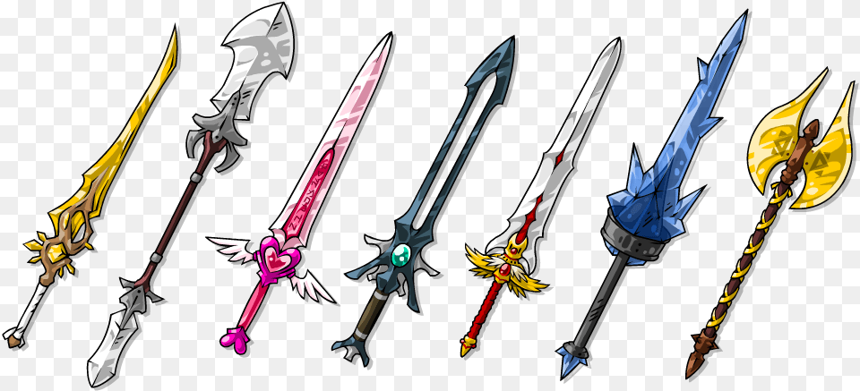 Sword Vector Fantasy Role Playing Game, Weapon, Blade, Dagger, Knife Free Png Download