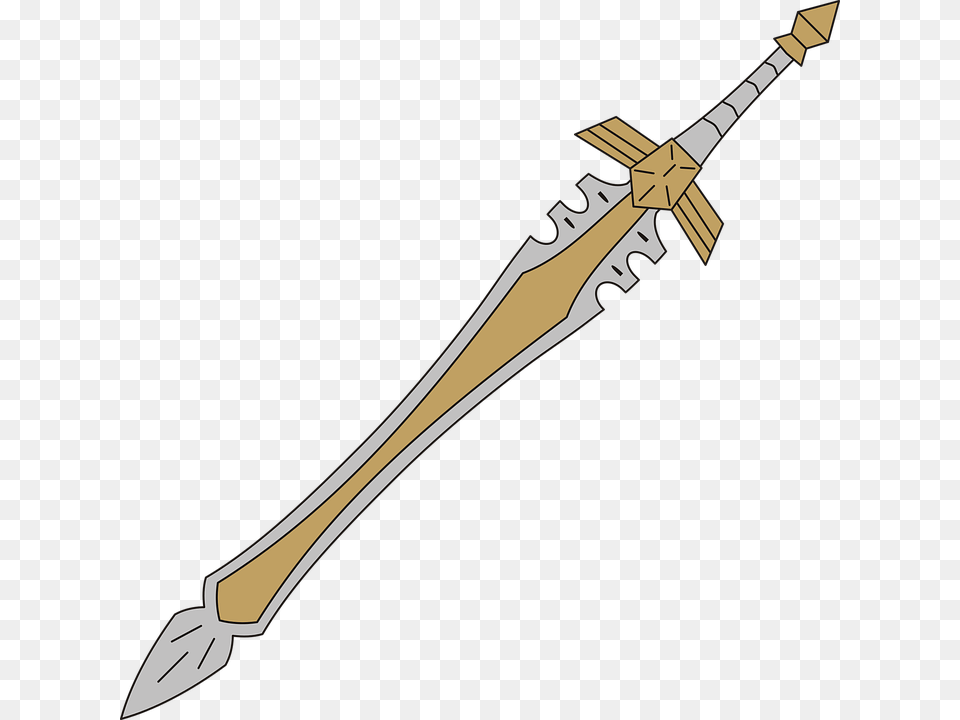Sword Weapon Knighthood Symbol Weapons Sword, Spear, Blade, Dagger, Knife Free Png