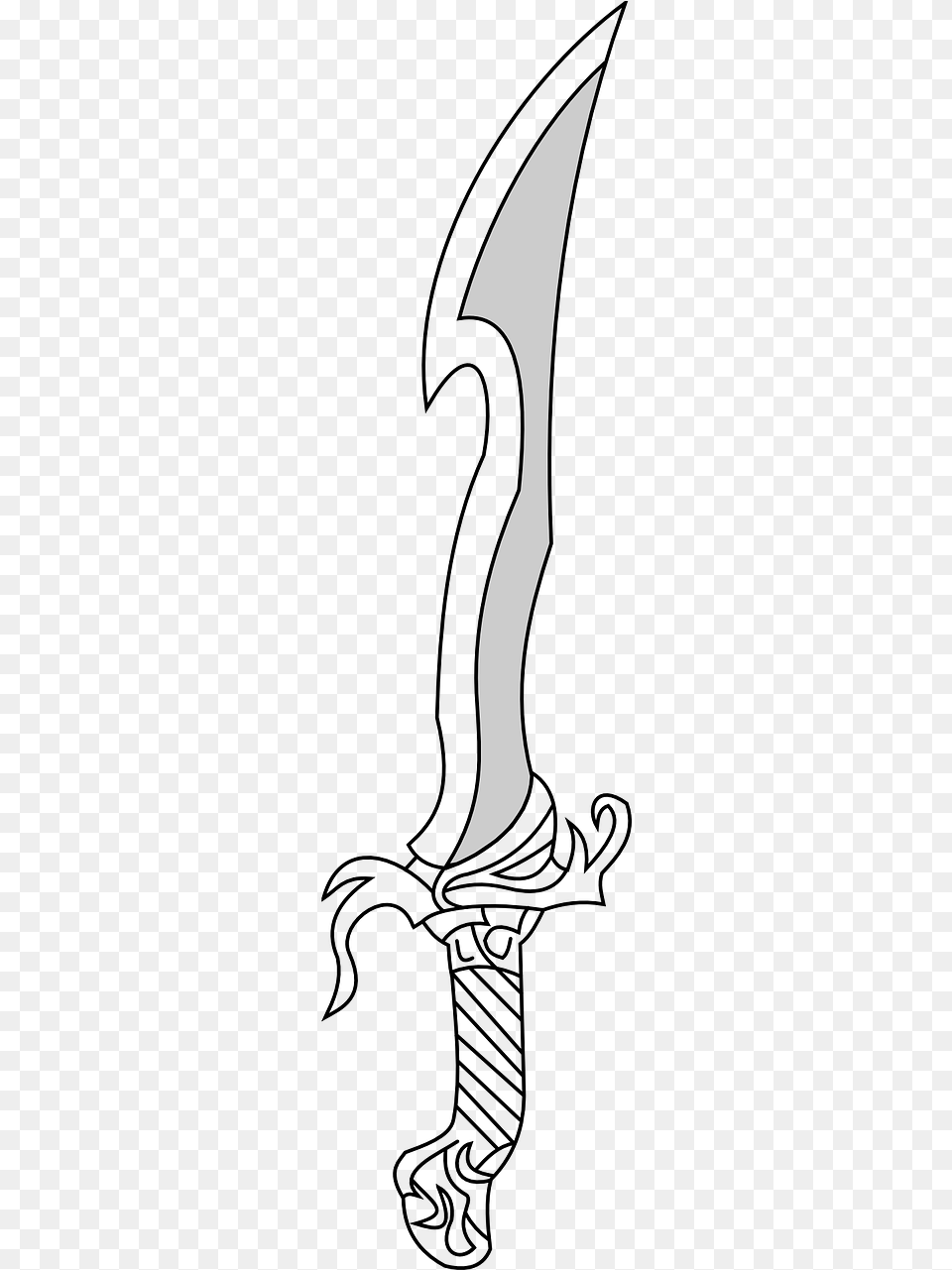 Sword Weapon Medieval Photo Line Art, Logo, Blade, Dagger, Knife Free Transparent Png