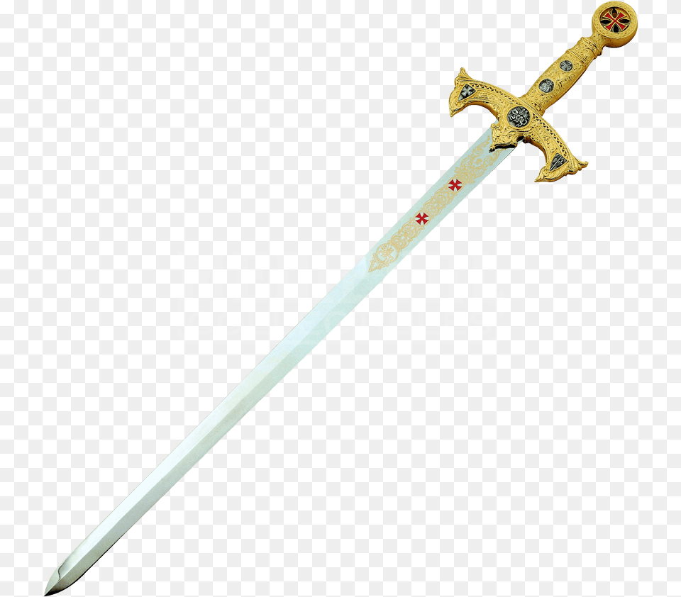 Swordcold Sword Gold, Weapon, Blade, Dagger, Knife Free Png Download