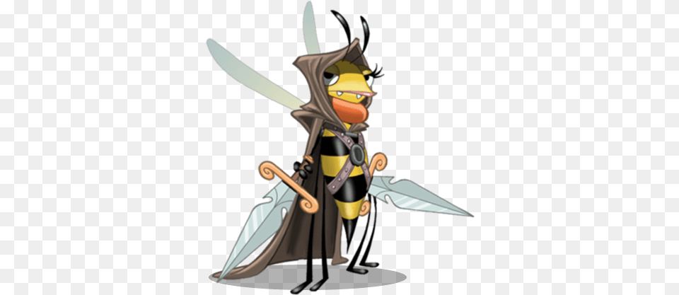 Swords Cartoon, Animal, Bee, Insect, Invertebrate Free Transparent Png
