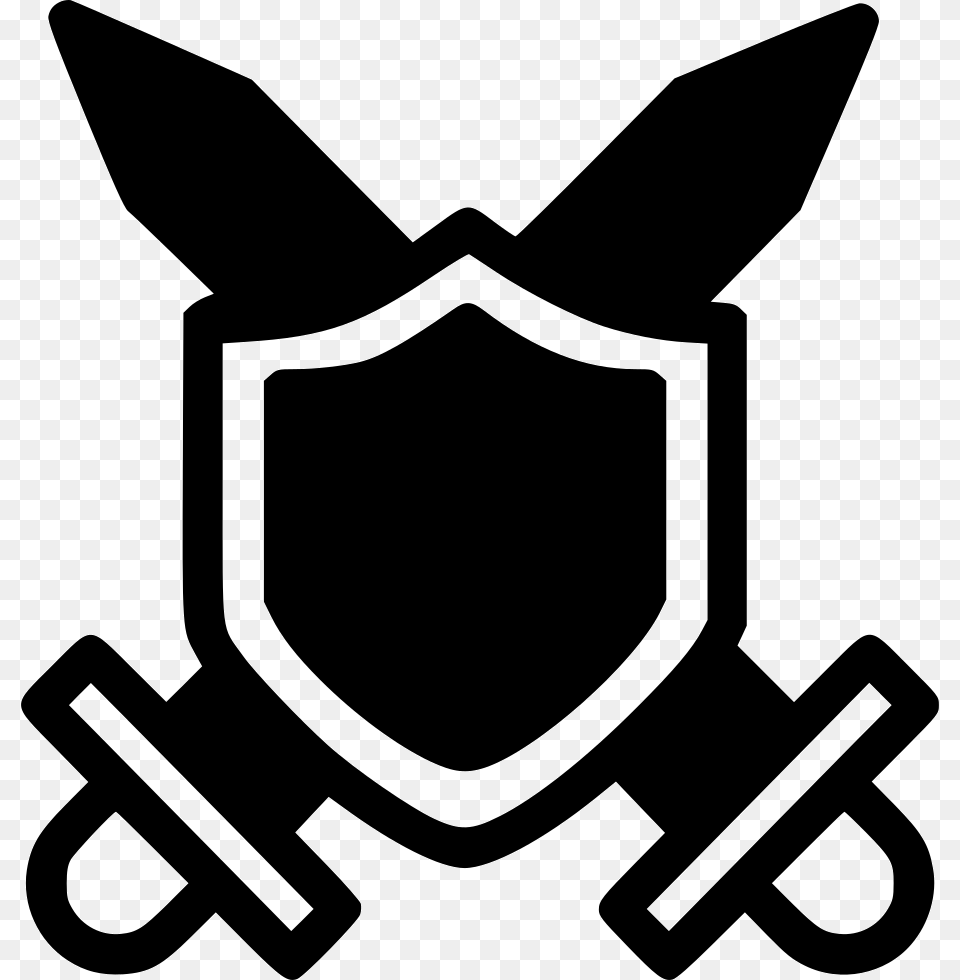 Swords Crossed Shield Sign On Train Station, Emblem, Symbol, Armor, Device Png
