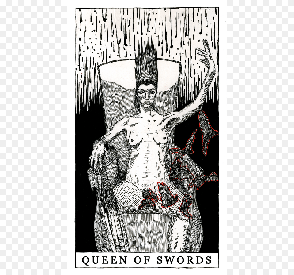 Swords Queen Black Queen Of Swords, Publication, Book, Comics, Adult Free Png Download