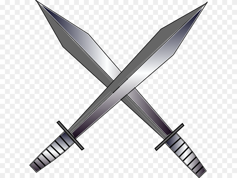 Swords Viking Crossed Power Strength Steel Crossed Swords Transparent Background, Sword, Weapon, Blade, Dagger Free Png