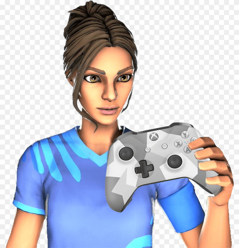 Sxtch Fortnite Skin Controller, Adult, Female, Person, Woman Free Png Download