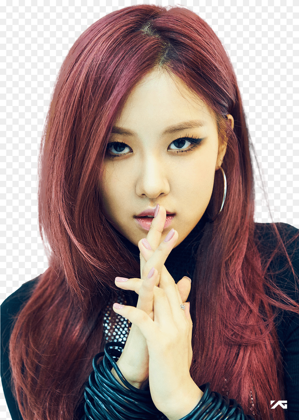 Sydney Chae Young Stage Name Black Pink Rose Kpop, Adult, Portrait, Photography, Person Free Transparent Png