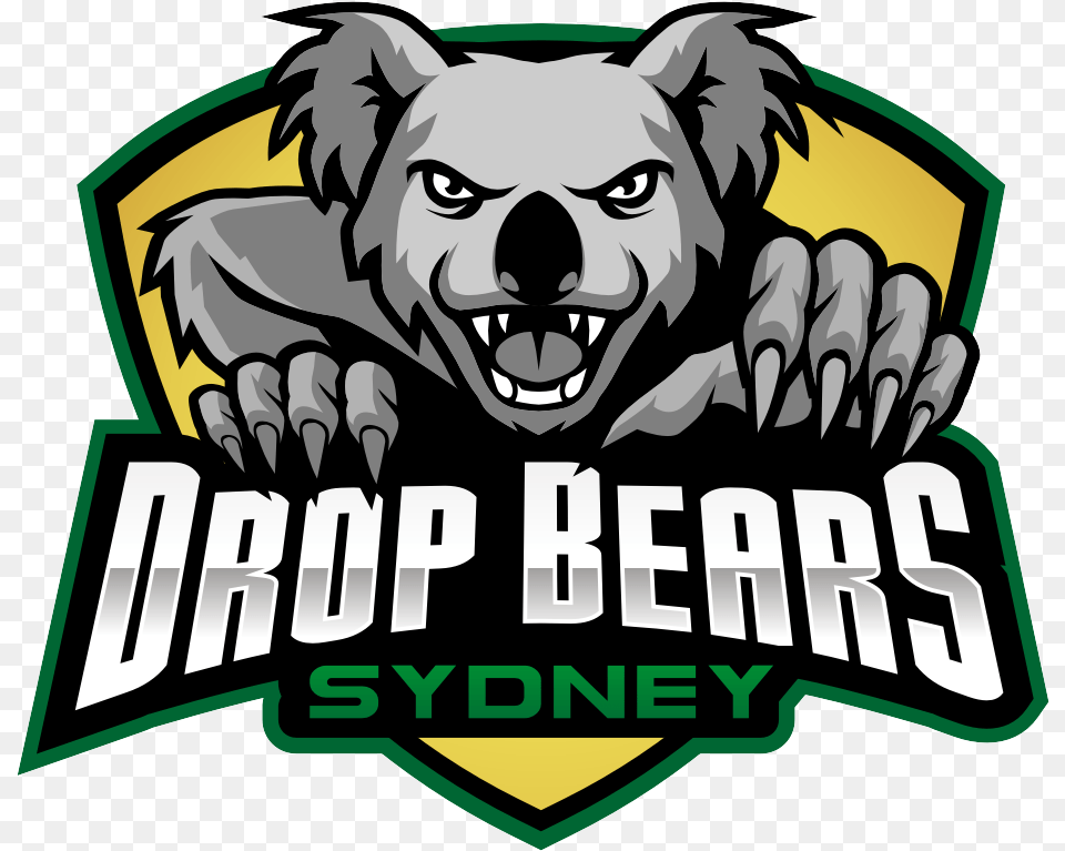 Sydney Drop Bears Overwatch, Logo, Face, Head, Person Png