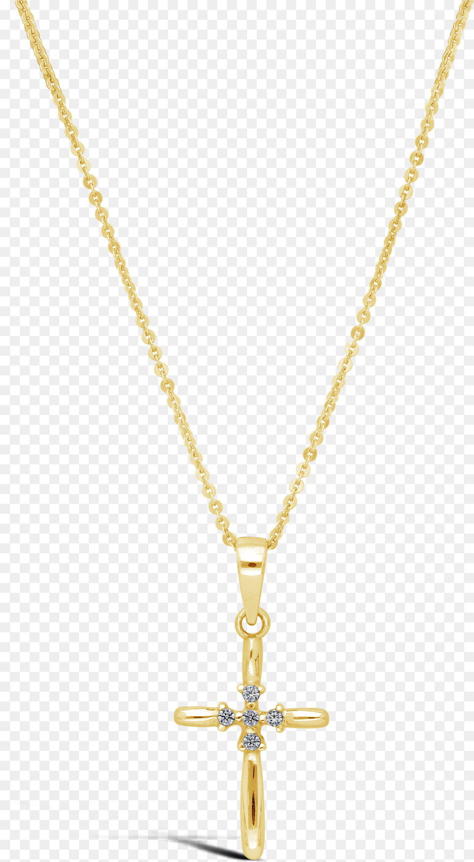 Sydney Evan Ruby Matchstick Charm Necklace Gold Chain Men Cross, Accessories, Jewelry, Symbol, Pendant Png Image