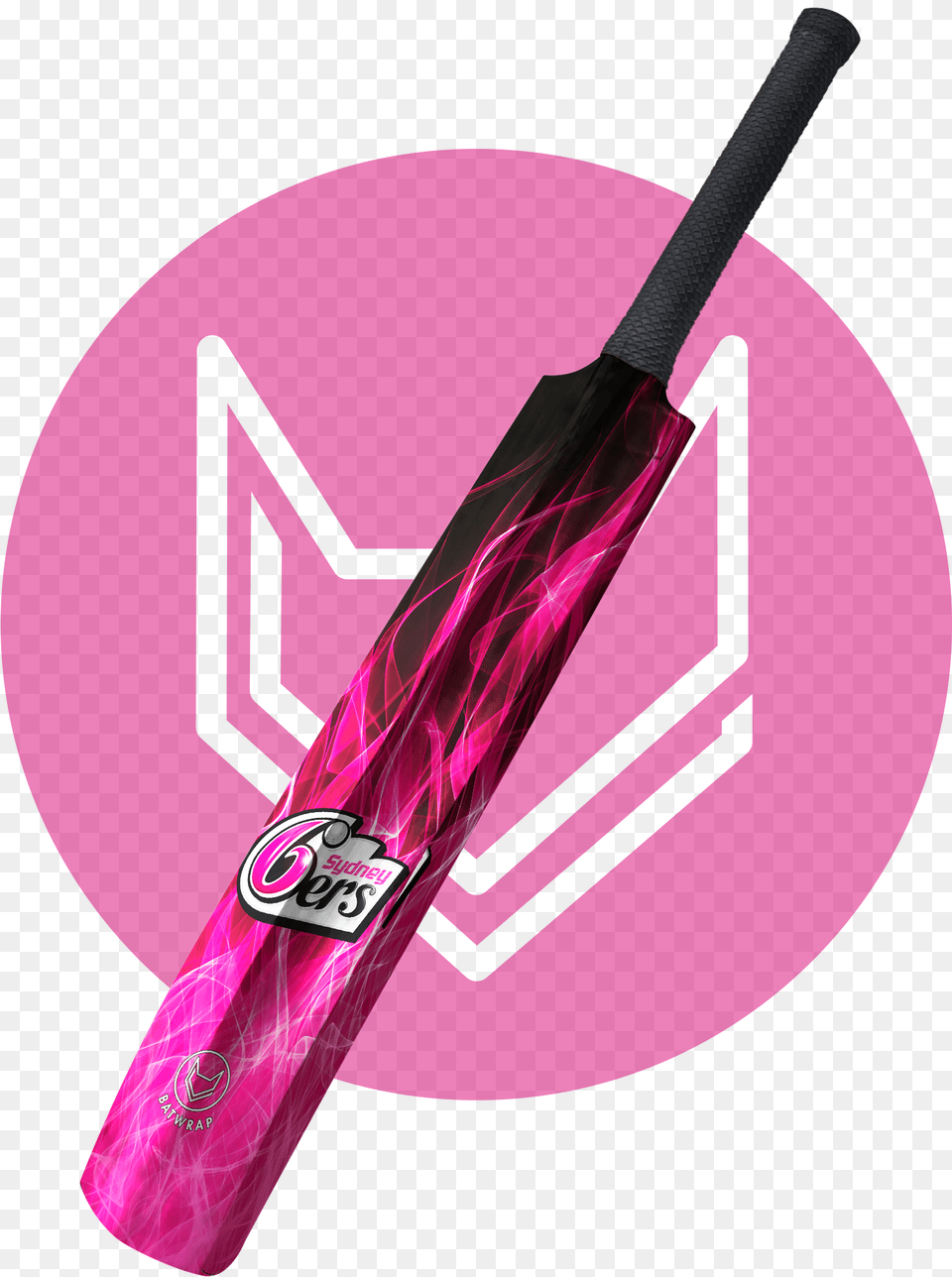 Sydney Sixers Electric Bat Wrap Cricket, Baseball, Baseball Bat, Sport Free Transparent Png