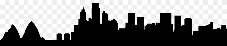 Sydney Skyline Silhouette, City, Outdoors, Nature, Night Free Transparent Png