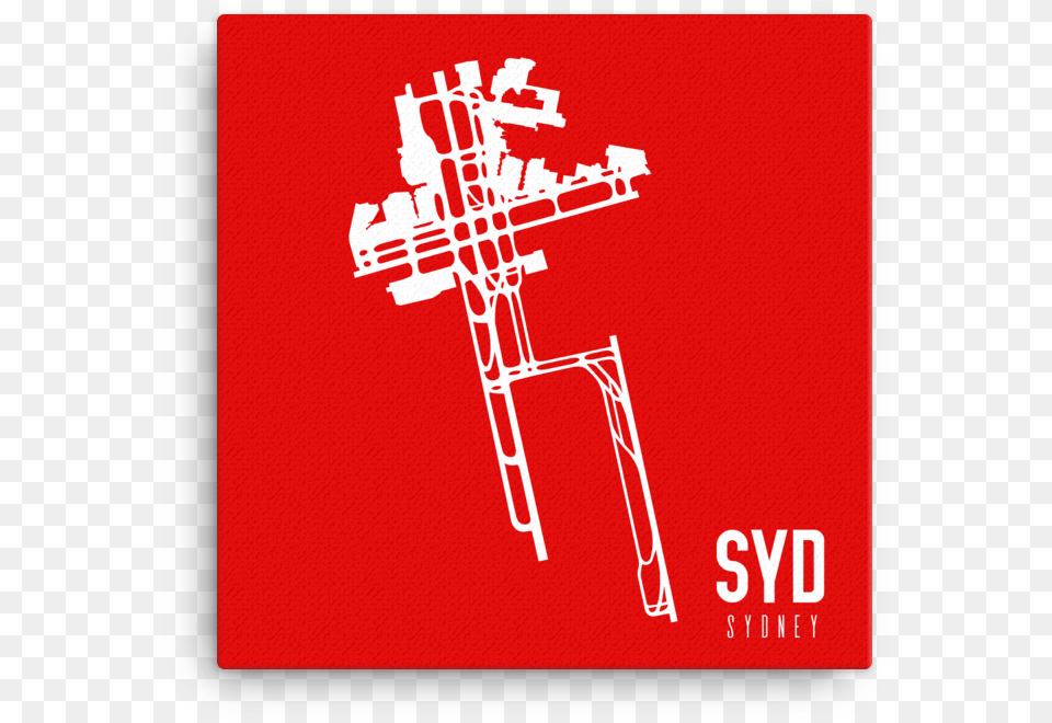 Sydney Syd Airport Runway Canvas, Utility Pole Png Image