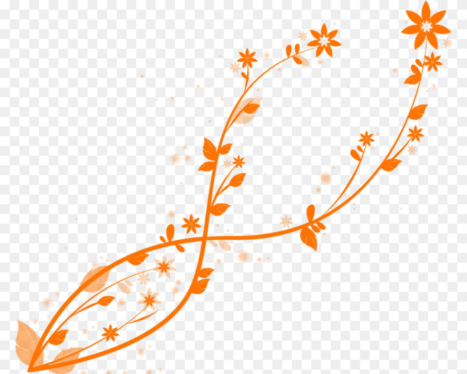 Syed Imran Floral Swirl Orange, Art, Floral Design, Graphics, Pattern Free Transparent Png