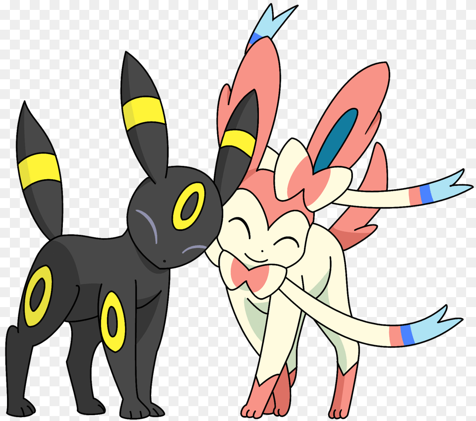 Sylveon And Umbreon On Scratch, Cartoon, Art, Mortar Shell, Weapon Free Transparent Png