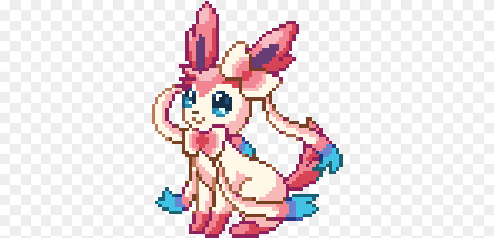 Sylveon Cute Pokemon Eevee Evolutions Archaeological Museum Suamox, Person, Purple Png Image