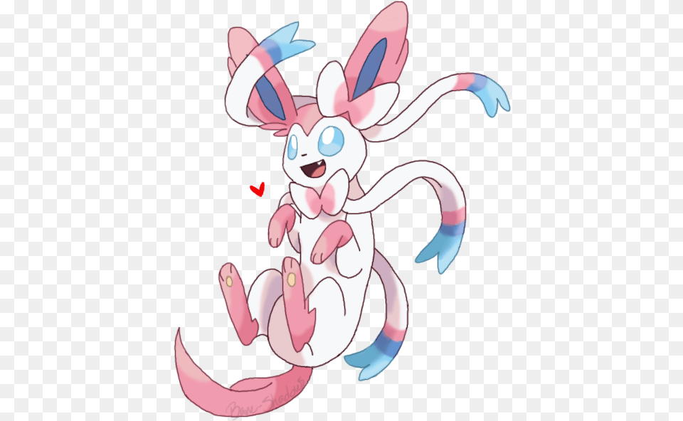 Sylveon Sitting, Cartoon, Animal, Kangaroo, Mammal Free Png