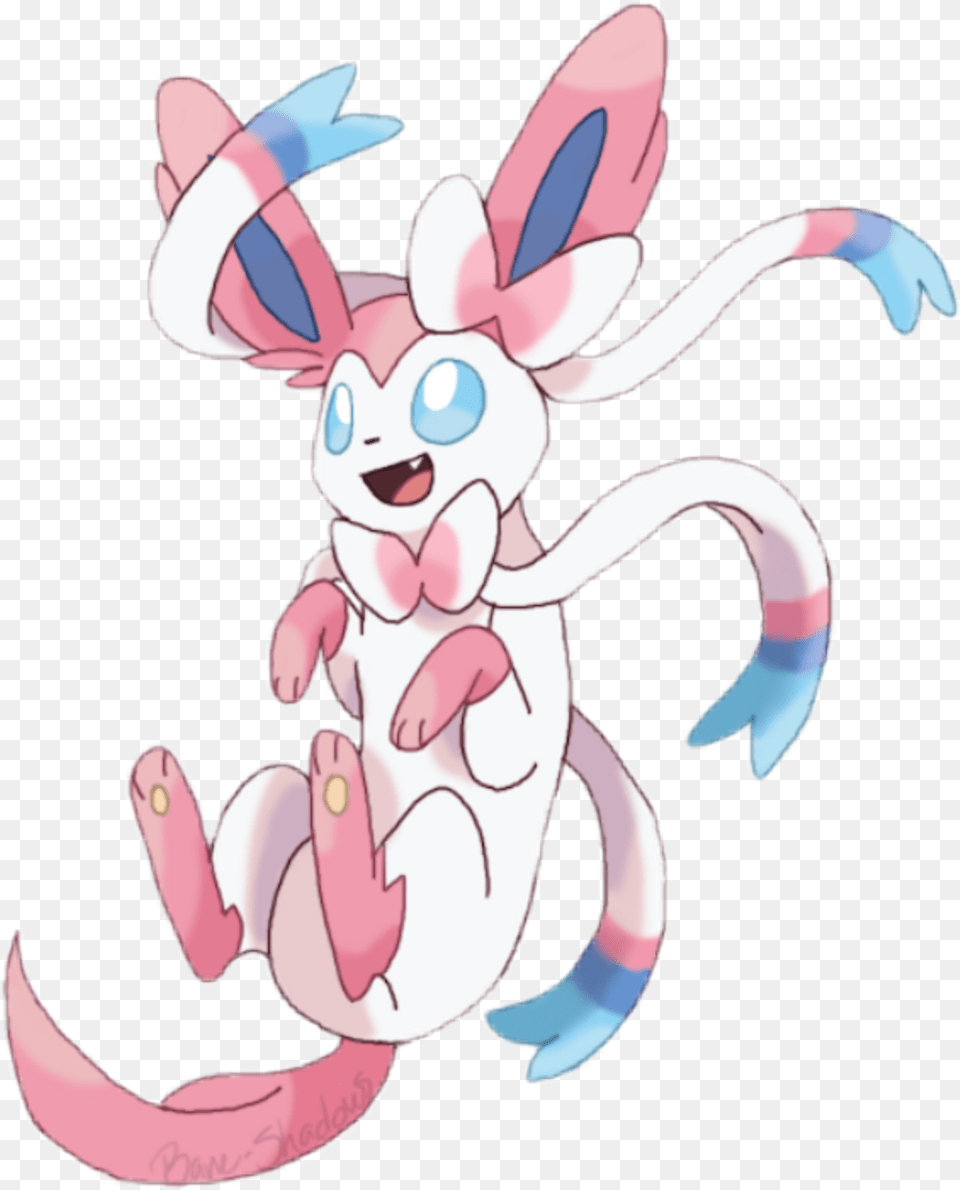 Sylveon Sticker Sylveon Transparent, Face, Head, Person, Cartoon Free Png