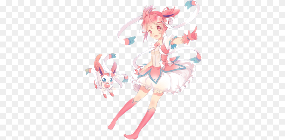 Sylveon Transparent Background Shared By Bean Cute Legendary Pokemon Human Form, Book, Comics, Publication, Person Free Png