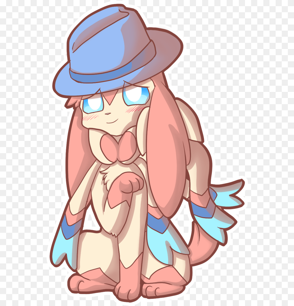 Sylveon Wearing A Hat, Sun Hat, Clothing, Comics, Book Free Transparent Png