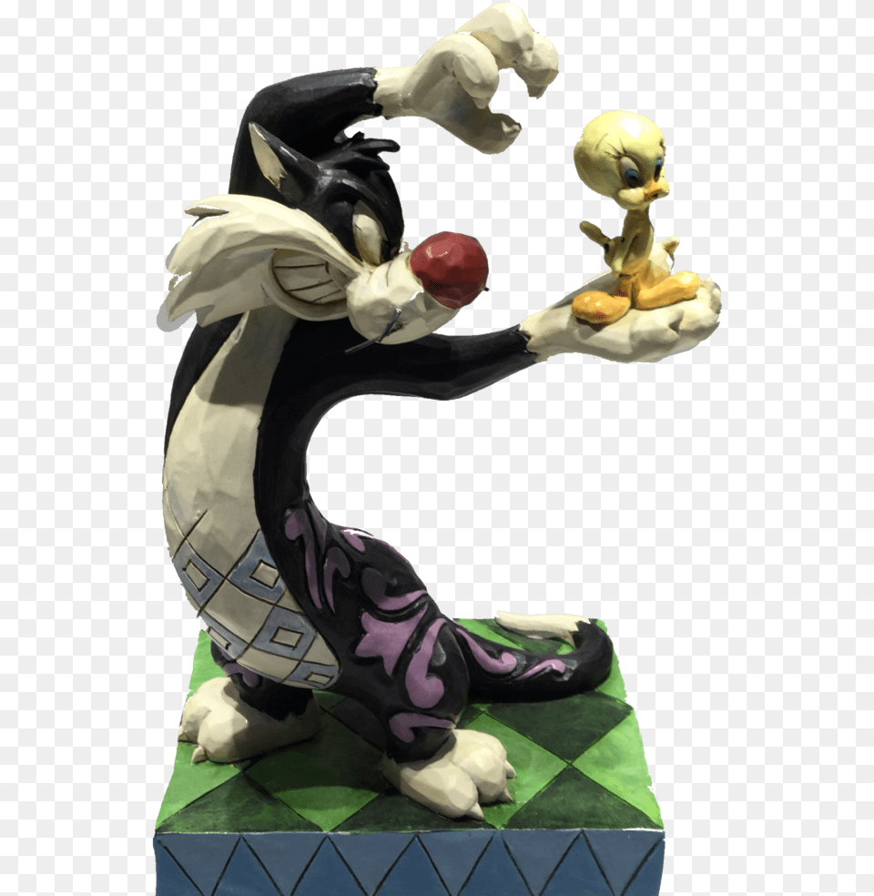 Sylvester And Tweety Figurine, Baby, Person, Head, Adult Png