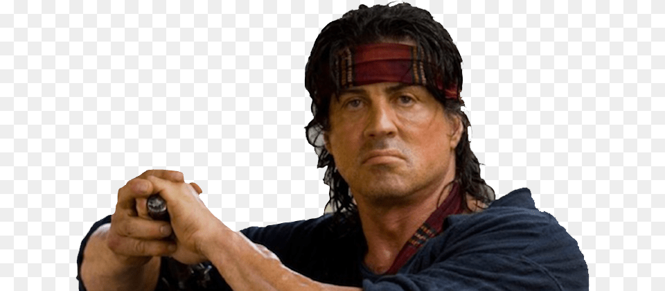 Sylvester Stallone Rambo John J Rambo, Body Part, Photography, Finger, Person Free Png Download