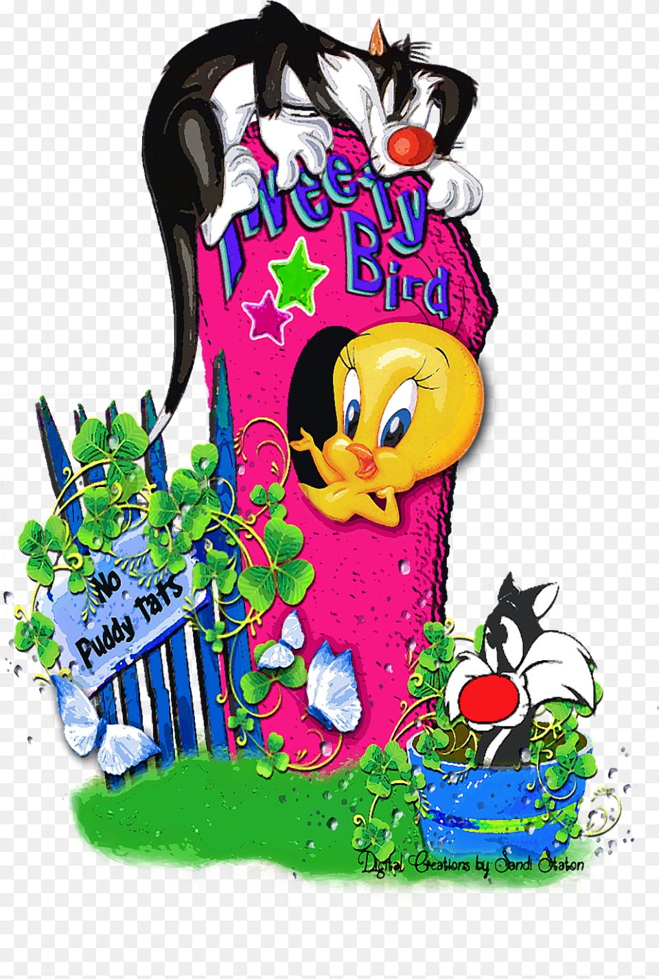 Sylvester The Cat Download Sylvester The Cat, Birthday Cake, Cake, Cream, Dessert Png