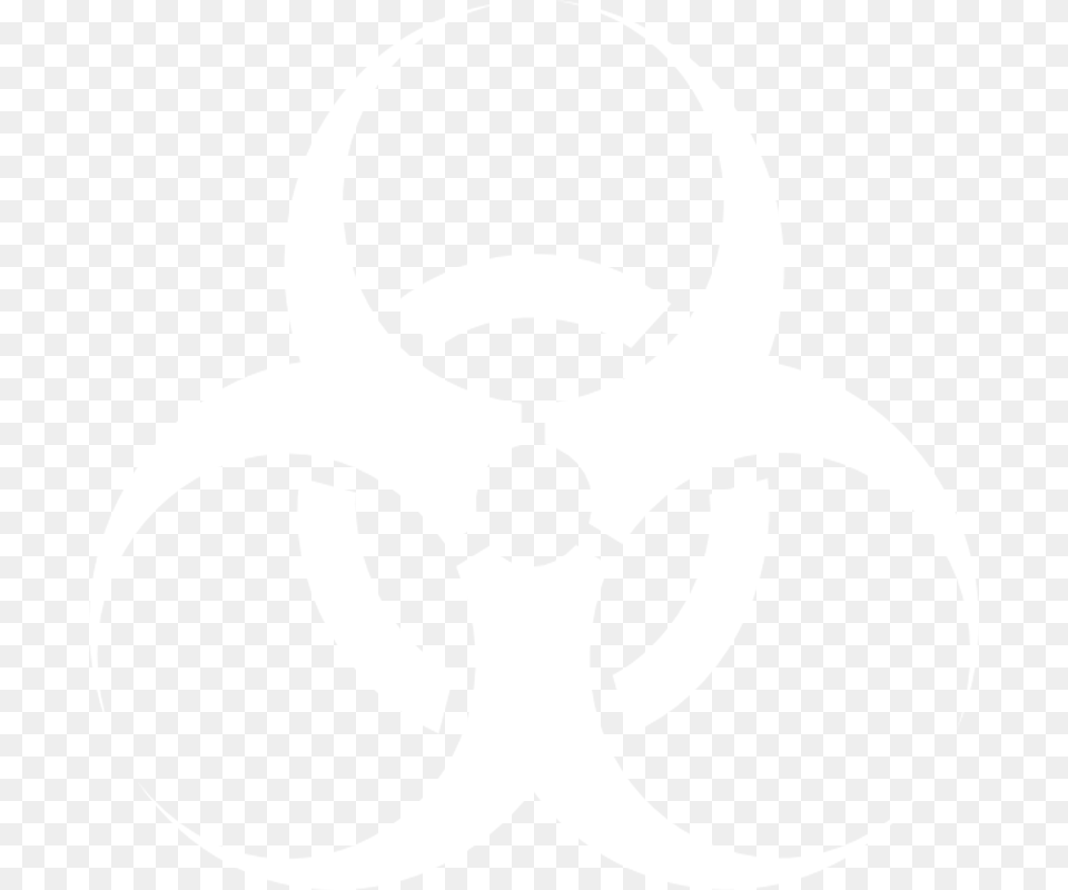 Symbol Clipart Mold Free White Biohazard Symbol, Cutlery Png