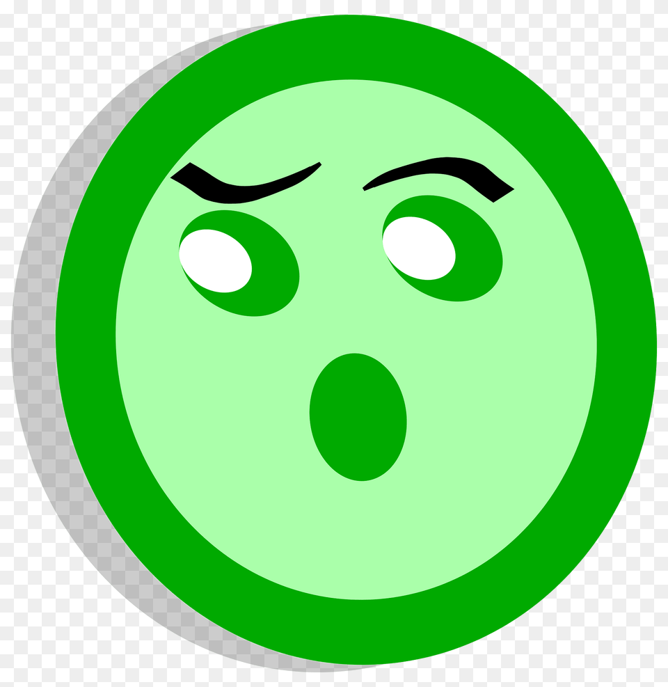Symbol Confused Vote Clipart, Green, Face, Head, Person Png