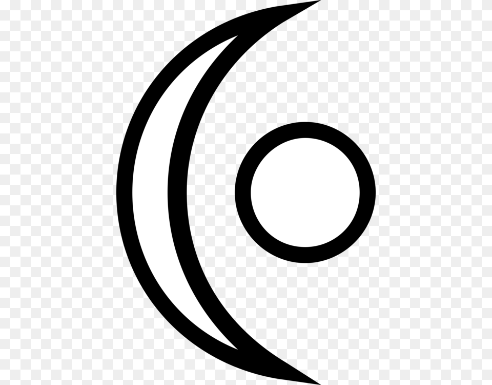 Symbol Crescent Circle Drawing, Nature, Night, Outdoors, Astronomy Free Png