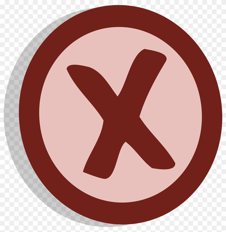 Symbol Delete Vote Darkened Clipart, Sign, Road Sign Png