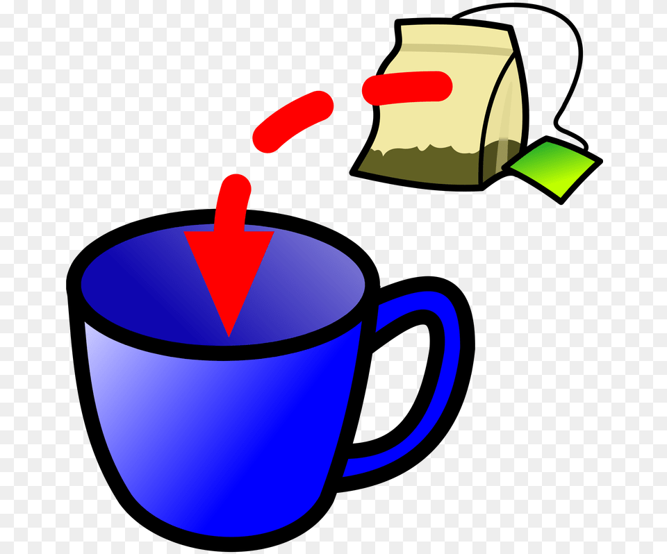 Symbol Drinks Tea Put A Tea Bag In A Cup, Beverage, Coffee, Coffee Cup Free Transparent Png