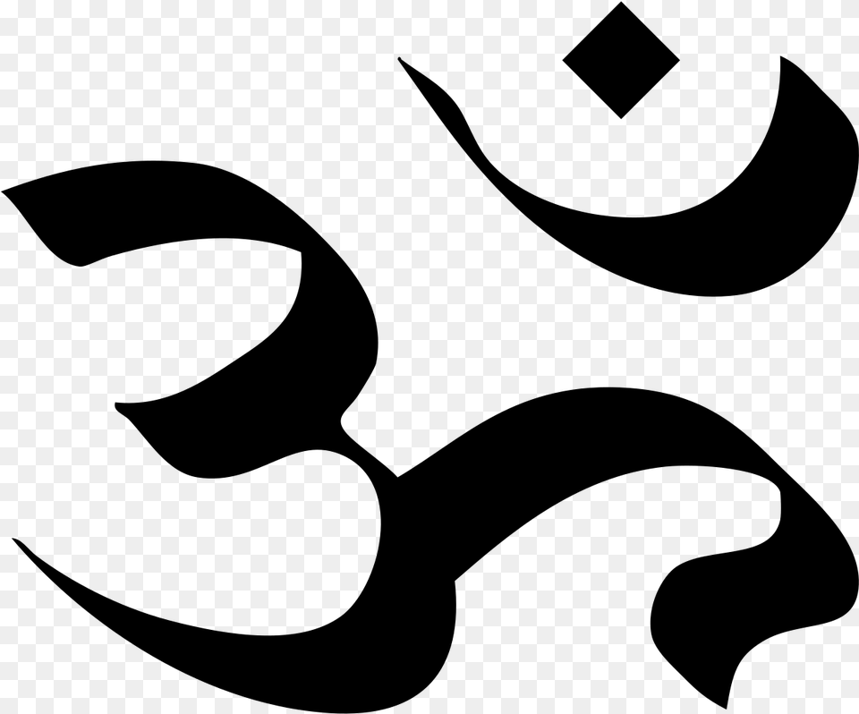 Symbol For Hinduism, Gray Free Png Download